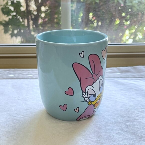 New Daisy Donald Duck Disney Mug Cup Hearts Love Coffee Ceramic - Picture 2 of 6